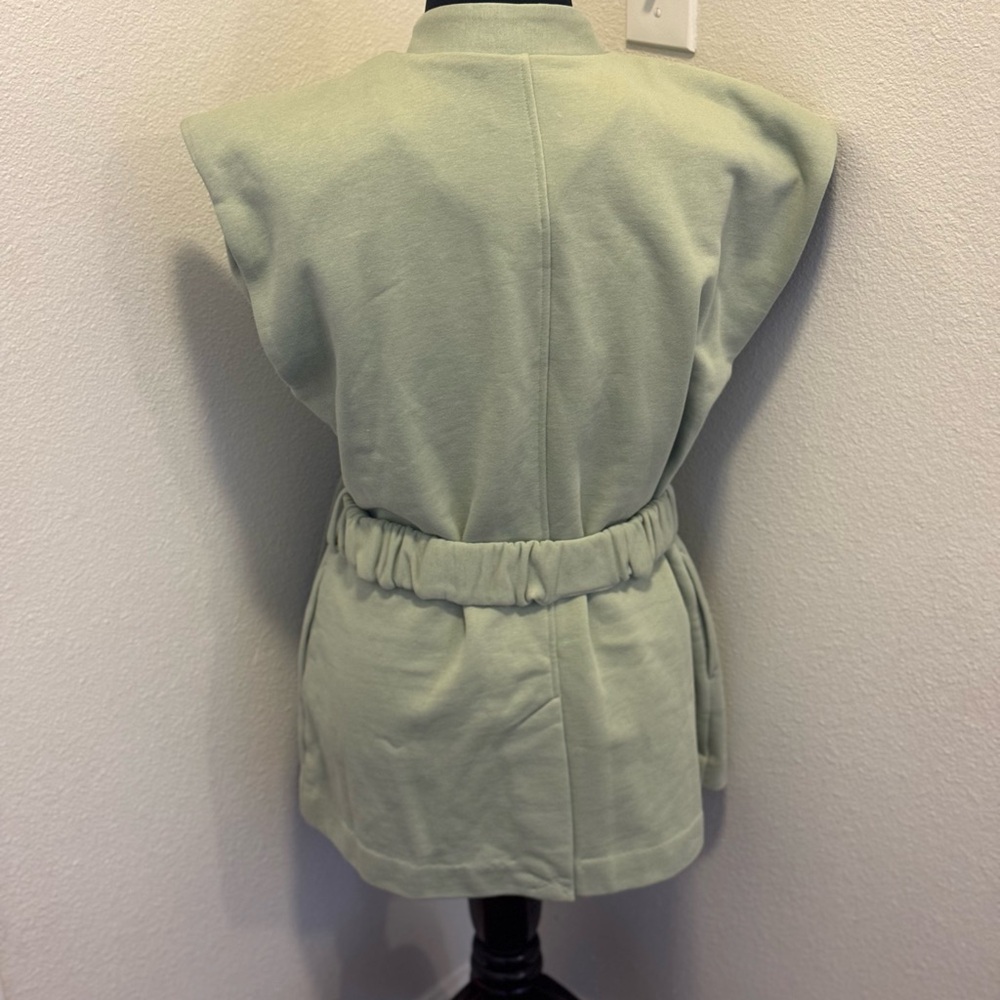 NWT $80 TEREA Zuri Wrap Vest DESSERT SAGE GREEN M MEDIUM - Picture 4 of 8